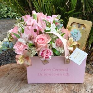 Box Flores e Chocolate Personalizada