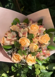 Buquê de Rosas Salmão