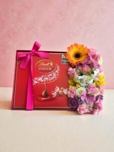 Box Jardim Florido com chocolate Lindt