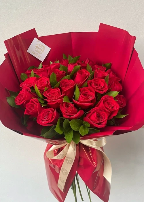 Buquê com 30 Rosas