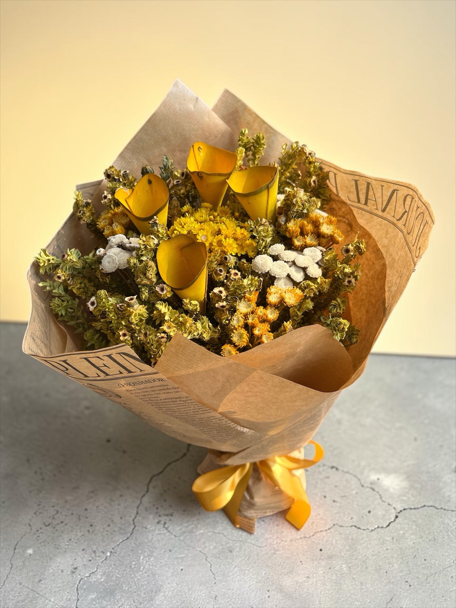 Buquês Desidratados Rose e Amarelo - Imagem 2