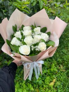 Buquê de Rosas Brancas importadas